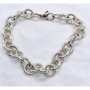SOLD!!! Tiffany & Co Sterling Silver Unisex 10mm Rolo Round Link Chain Bracelet